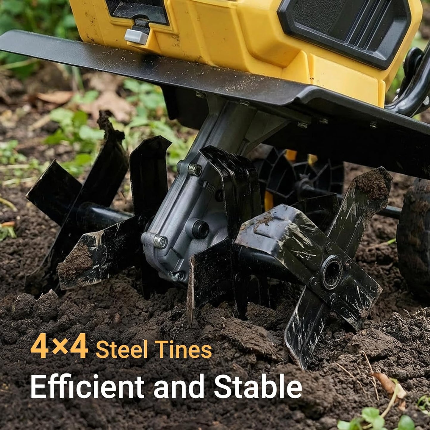 Cordless Garden Tiller Cultivator Compatible with Dewalt 20V Max Battery