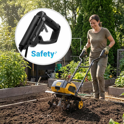 Cordless Garden Tiller Cultivator Compatible with Dewalt 20V Max Battery