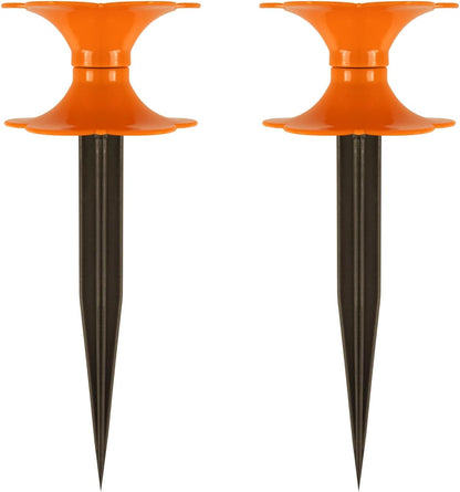 2-Pack Garden Hose Guide,10" Heavy Duty ABS Stake for Yard Lawn Patio