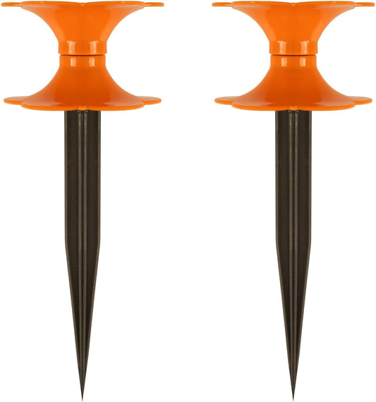 2-Pack Garden Hose Guide,10" Heavy Duty ABS Stake for Yard Lawn Patio