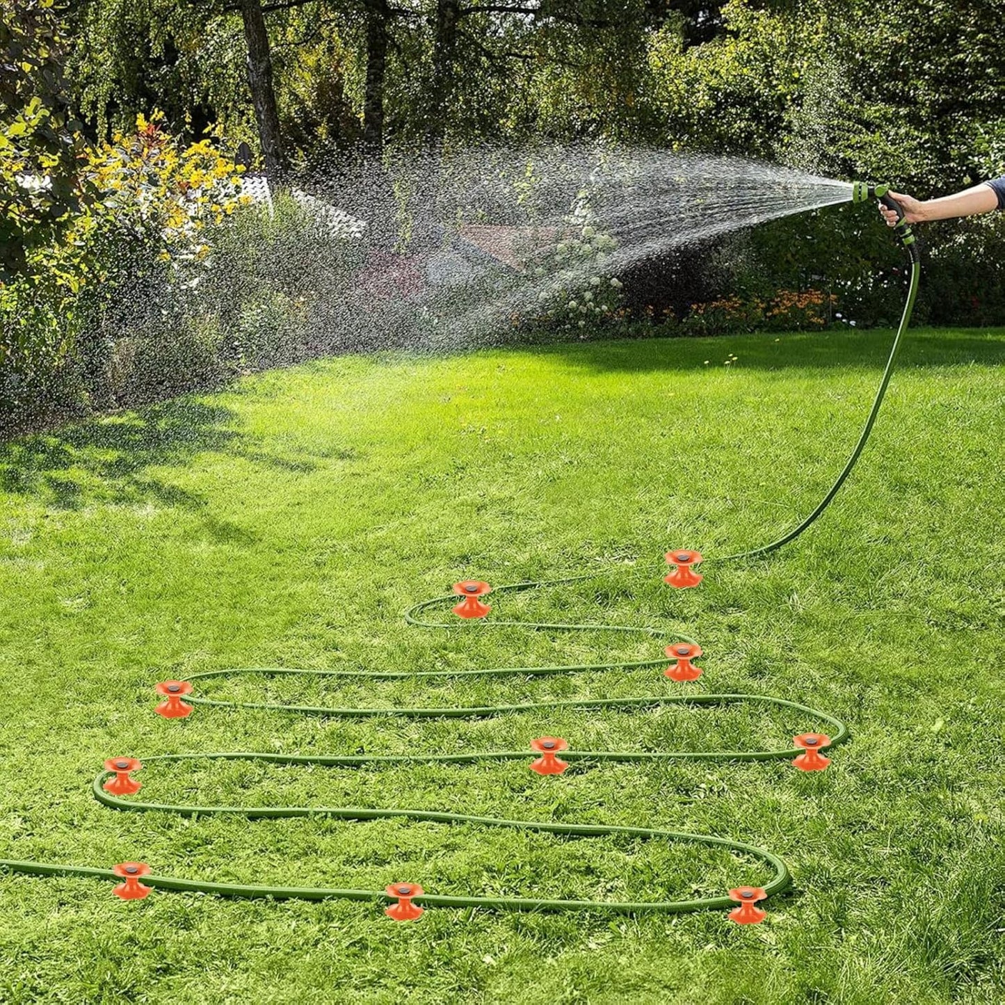 2-Pack Garden Hose Guide,10" Heavy Duty ABS Stake for Yard Lawn Patio