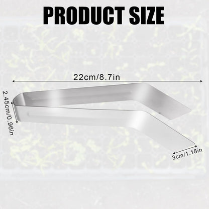 Seedling Transplant Tong, 8.86 Inch Stainless Steel Plants Transplant Tong Seedling Removal Tong Gardening Transplant Tong Garden Tong Gardening Supplies