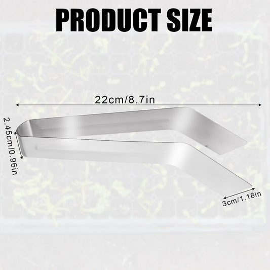 Seedling Transplant Tong, 8.86 Inch Stainless Steel Plants Transplant Tong Seedling Removal Tong Gardening Transplant Tong Garden Tong Gardening Supplies