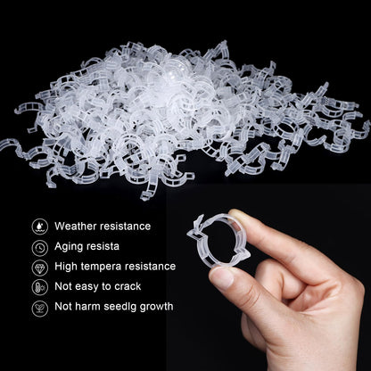 120Pcs Plant Support Clips, Plastic Trellis Plant Support Clips for Support