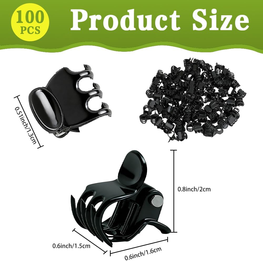 100 Pcs Plant Clips Orchid Plant Clips for Climbing Plants, Plastic Plant Support Clips Green Flower Vine Clips Tomato Trellis Clips for Supporting Vegetables Stems Vines Climbing Plant Grow Upright