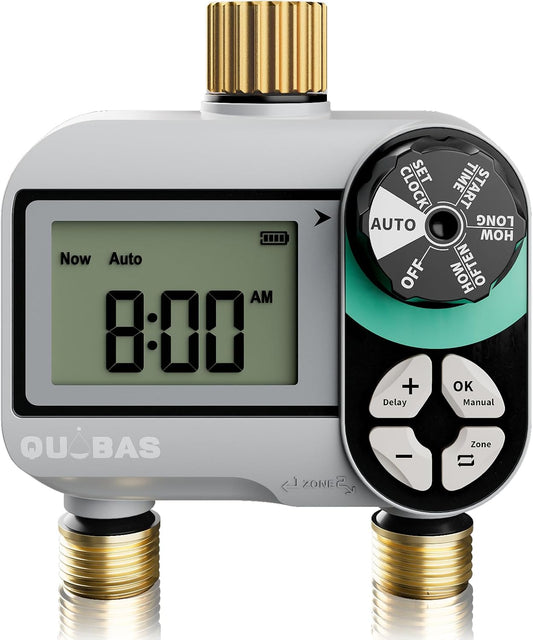 Brass Sprinkler Timer, Programmable Water Hose Timer for Garden Hose