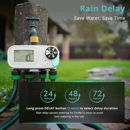 Brass Sprinkler Timer, Programmable Water Hose Timer for Garden Hose