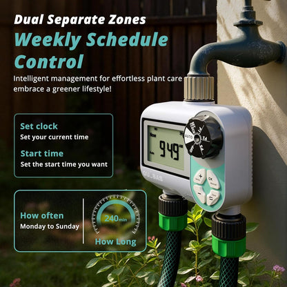 Brass Sprinkler Timer, Programmable Water Hose Timer for Garden Hose