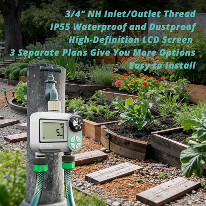 Brass Sprinkler Timer, Programmable Water Hose Timer for Garden Hose