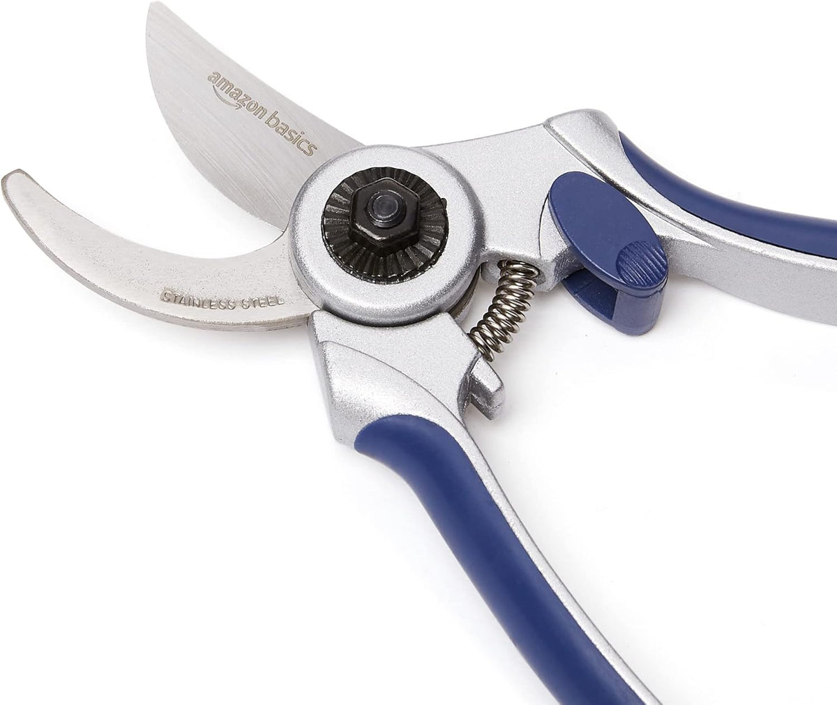 Professional Bypass Pruning Shears, Lightweight Garden Clippers for Cutting Flowers, Trimming Plants, 7-inch Steel Garden Scissors, Blue