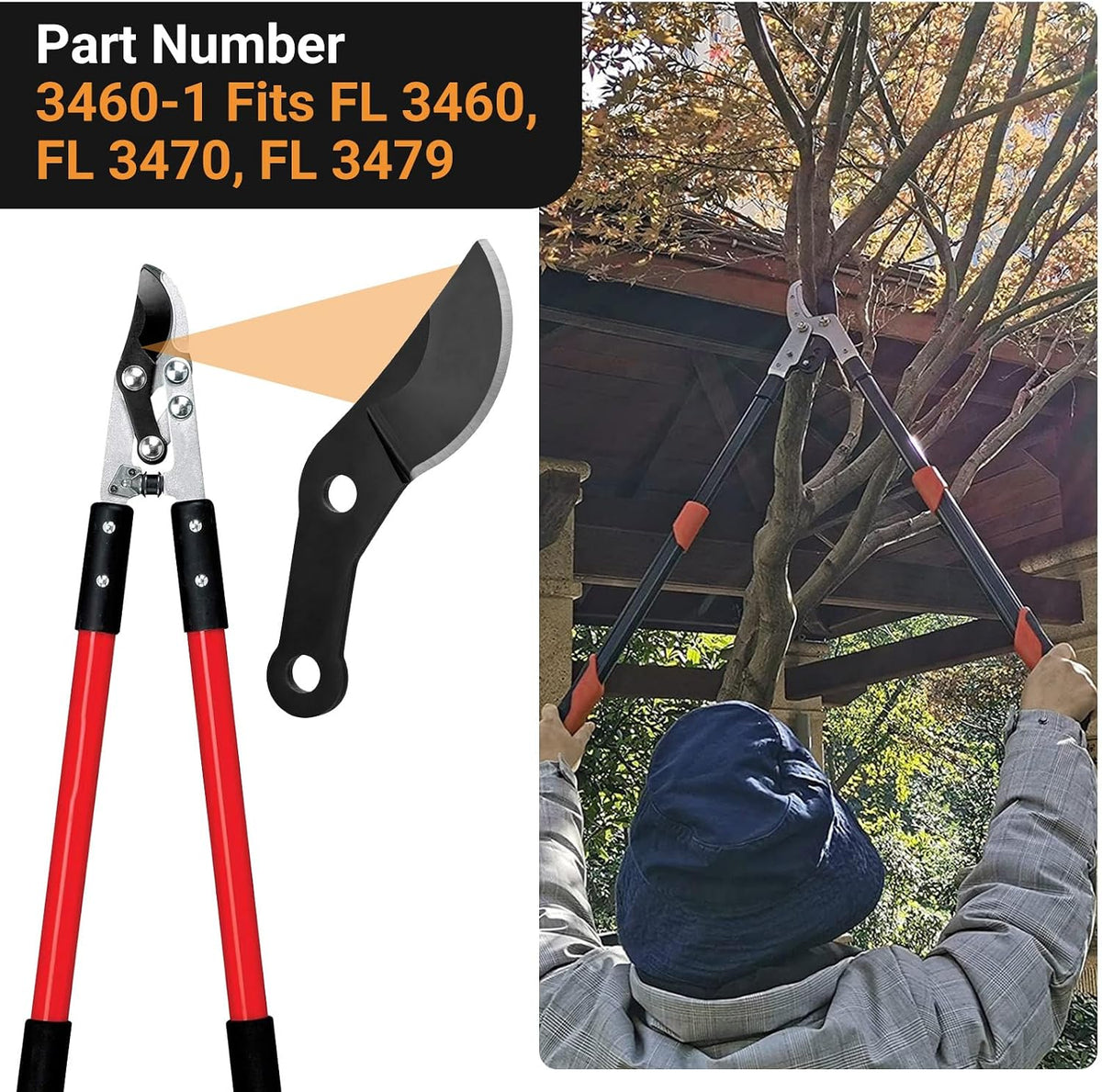 Compound Action Bypass Blade Fit for Corona Clipper Lopper Shear FL 3460