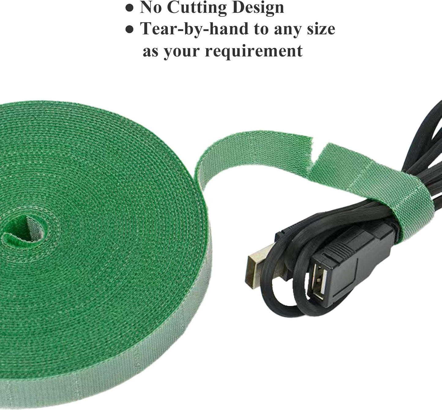 Soft Plant Wire, 49.2 ft Reusable Rubber Twist Ties Heavy Duty Garden Wire for Plants, Soft Twist Plant Tie to Support Plant Vines, Stems & Stalks and for Home Organization (49.2 feet/15 Meters)
