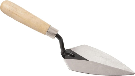 QLT Pointing Trowel, 7 x 3 Inch, Wood Handle for Masonry