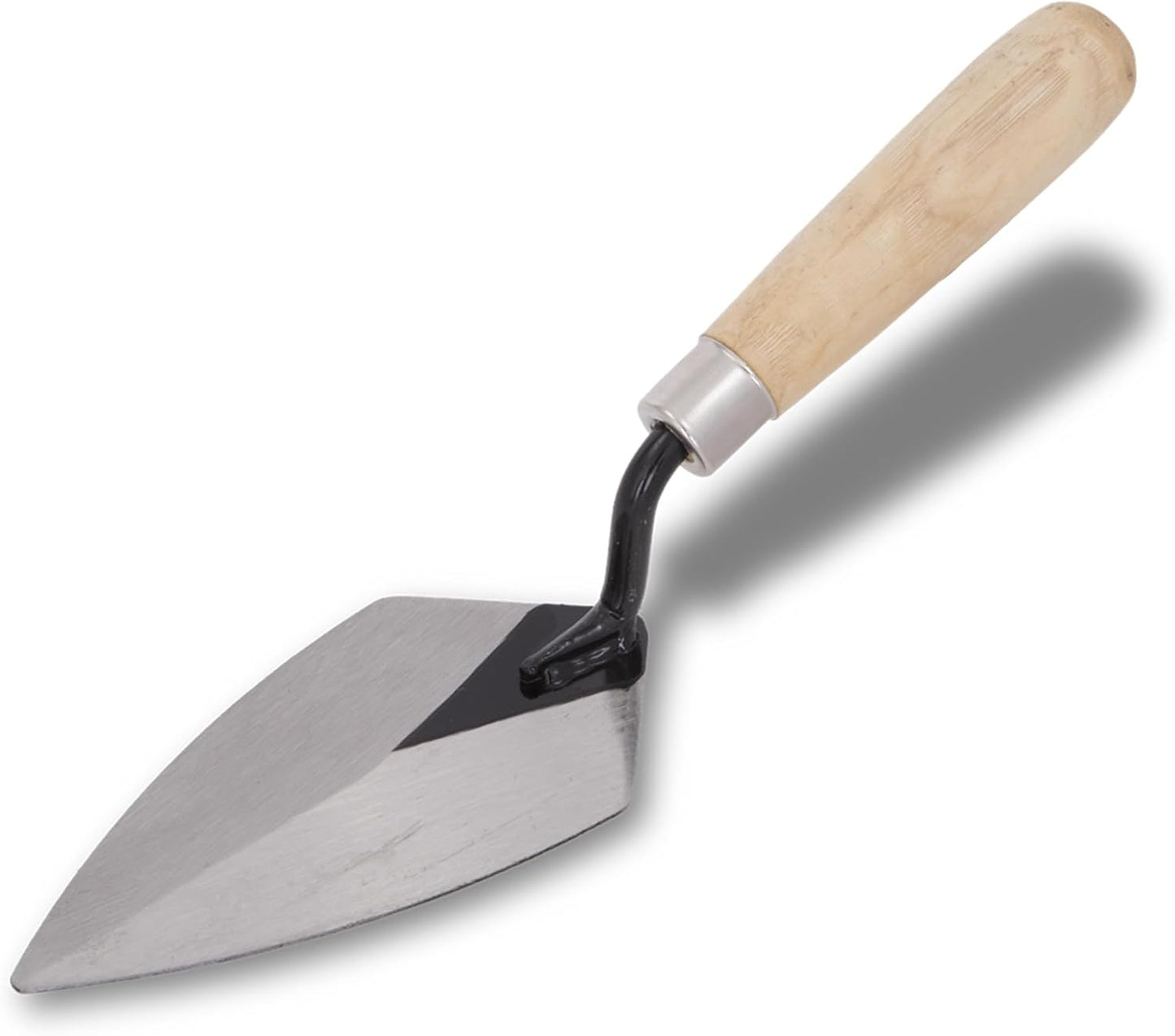QLT Pointing Trowel, 7 x 3 Inch, Wood Handle for Masonry