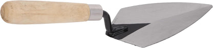 QLT Pointing Trowel, 7 x 3 Inch, Wood Handle for Masonry
