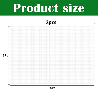 1N 6 x 7 Feet Insect Bird Barrier Netting Mesh with Drawstring, Garden Bug Netting Plant Cover for Protect Plant Fruits Flower from Insect Bird Eating