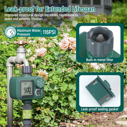 Sprinkler Timer, Programmable Hose Timer with Automatic Watering System