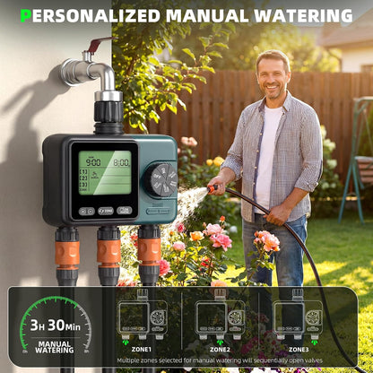 Sprinkler Timer, Programmable Hose Timer with Automatic Watering System