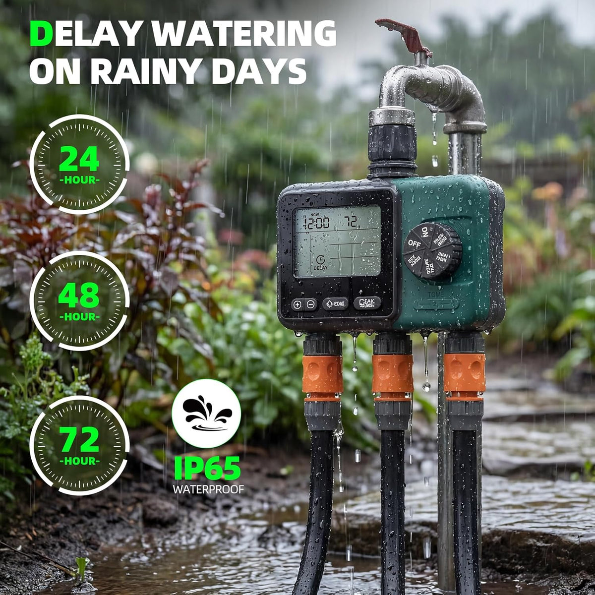 Sprinkler Timer, Programmable Hose Timer with Automatic Watering System