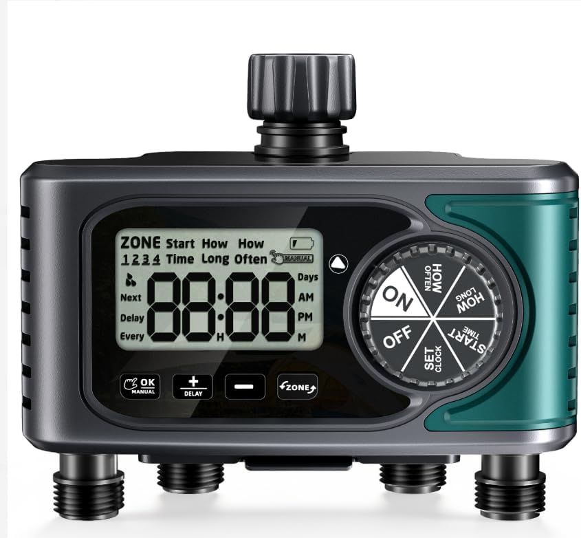 Sprinkler Timer, Programmable Hose Timer with Automatic Watering System