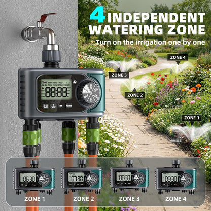 Sprinkler Timer, Programmable Hose Timer with Automatic Watering System
