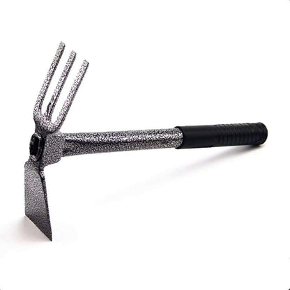 Garden Big Hand Digger and Hoe Combo Garden Tool,Heavy Duty Hand Tiller,Garden Hoe,Cultivator,Non-Slip Handle & Anti-Rust Head is The Perfect Dual Headed Weeding Tool.(Big)