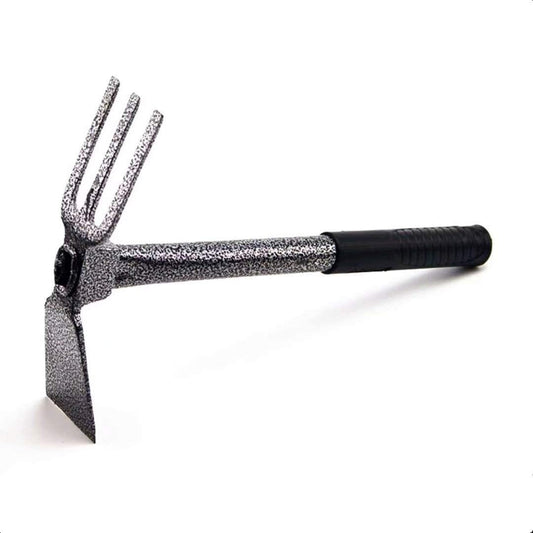 Garden Big Hand Digger and Hoe Combo Garden Tool,Heavy Duty Hand Tiller,Garden Hoe,Cultivator,Non-Slip Handle & Anti-Rust Head is The Perfect Dual Headed Weeding Tool.(Big)