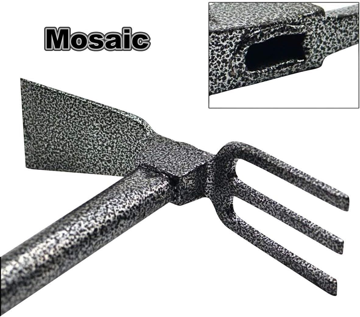 Garden Big Hand Digger and Hoe Combo Garden Tool,Heavy Duty Hand Tiller,Garden Hoe,Cultivator,Non-Slip Handle & Anti-Rust Head is The Perfect Dual Headed Weeding Tool.(Big)