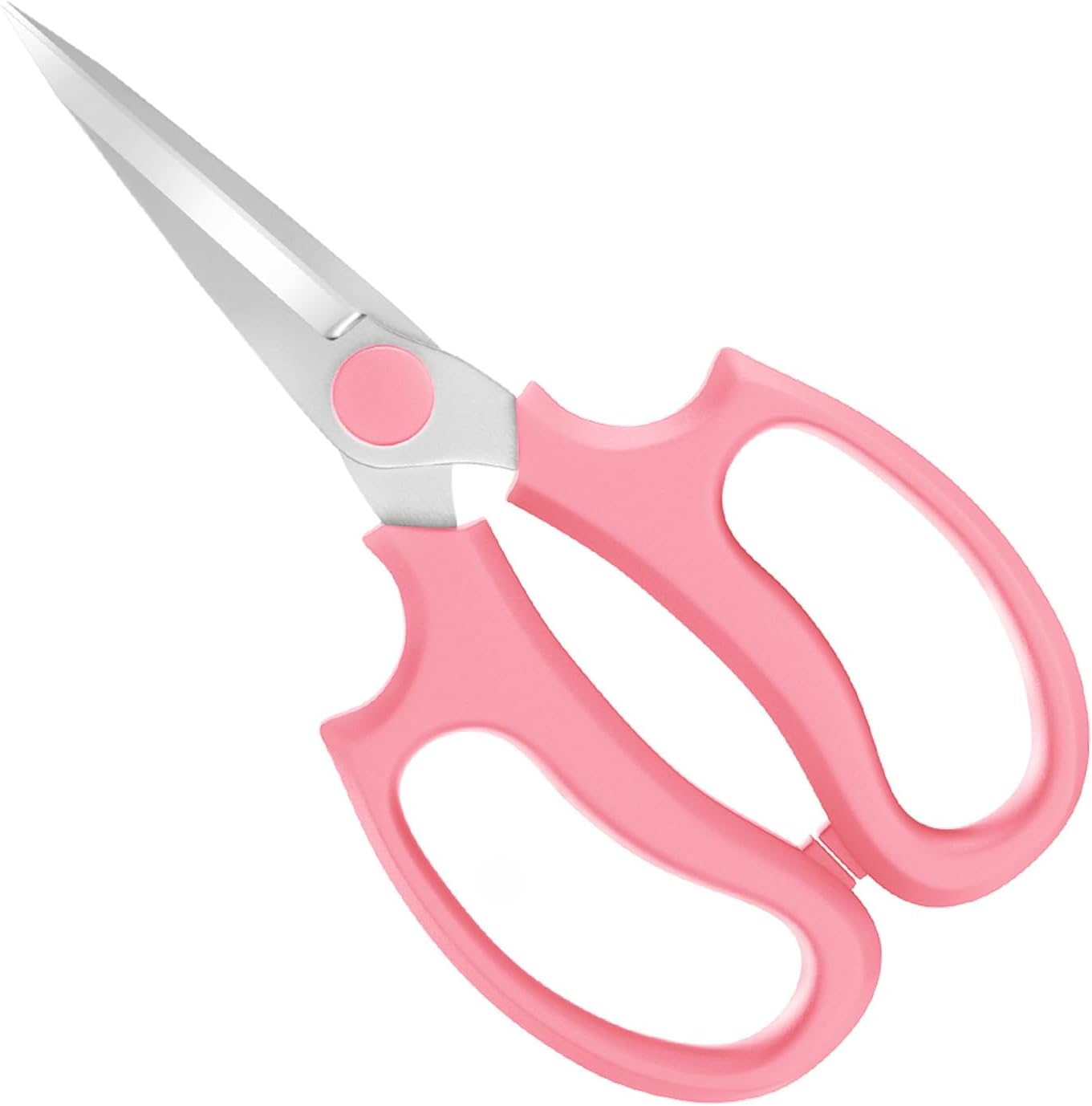 Flower Scissors, Premium Steel Garden Pruning Shears, Pink