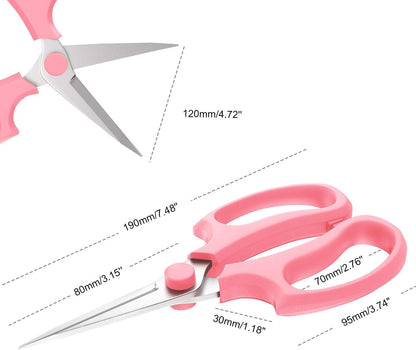 Flower Scissors, Premium Steel Garden Pruning Shears, Pink