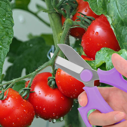 Flower Scissors, Premium Steel Garden Pruning Shears, Pink