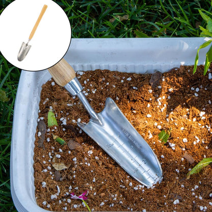 Long Handle Garden Shovel – Stainless Steel Gardening Hand Trowel for Planting Digging Transplanting (Wide Shovel)