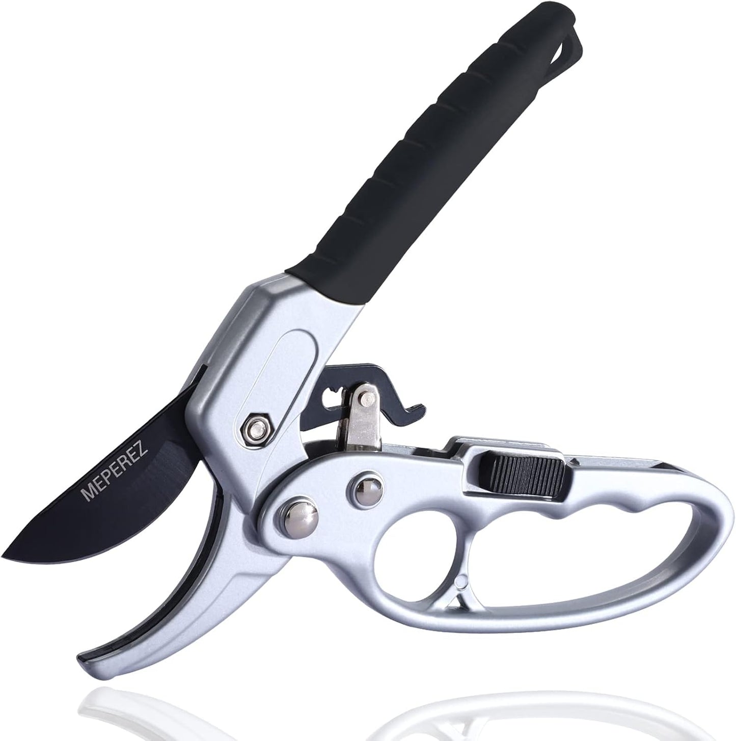 Premium garden shears, pruning scissors gardening tools, pruners for flower, bushes, rose and fruit tree, use for florist, yard and orchard the plant clippers, sharp steel anvil snips