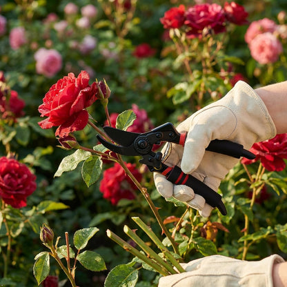 Premium garden shears, pruning scissors gardening tools, pruners for flower, bushes, rose and fruit tree, use for florist, yard and orchard the plant clippers, sharp steel anvil snips