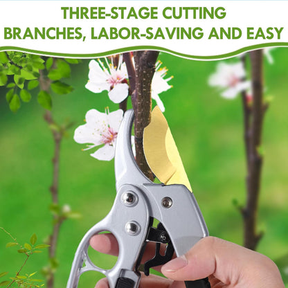 Premium garden shears, pruning scissors gardening tools, pruners for flower, bushes, rose and fruit tree, use for florist, yard and orchard the plant clippers, sharp steel anvil snips