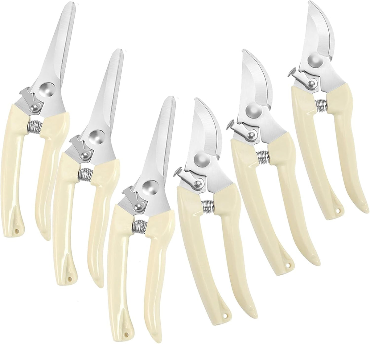 Premium garden shears, pruning scissors gardening tools, pruners for flower, bushes, rose and fruit tree, use for florist, yard and orchard the plant clippers, sharp steel anvil snips