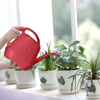 Plastic Watering Can - Wine Red - 1 Gallon