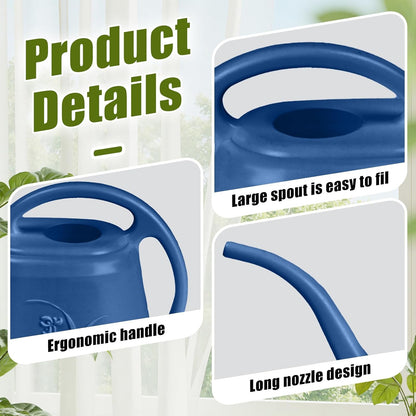 Plastic Watering Can - Wine Red - 1 Gallon
