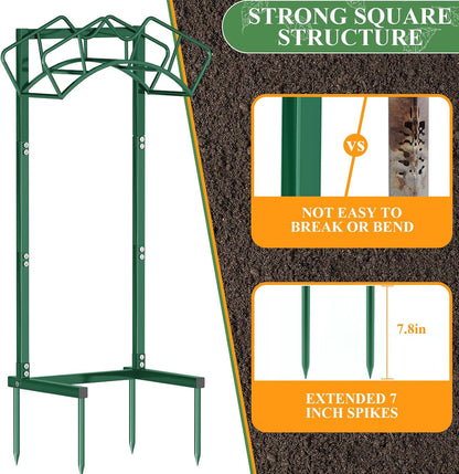 Super Stable Garden Hose Holder, Water Hose Reel holds 160ft, Black