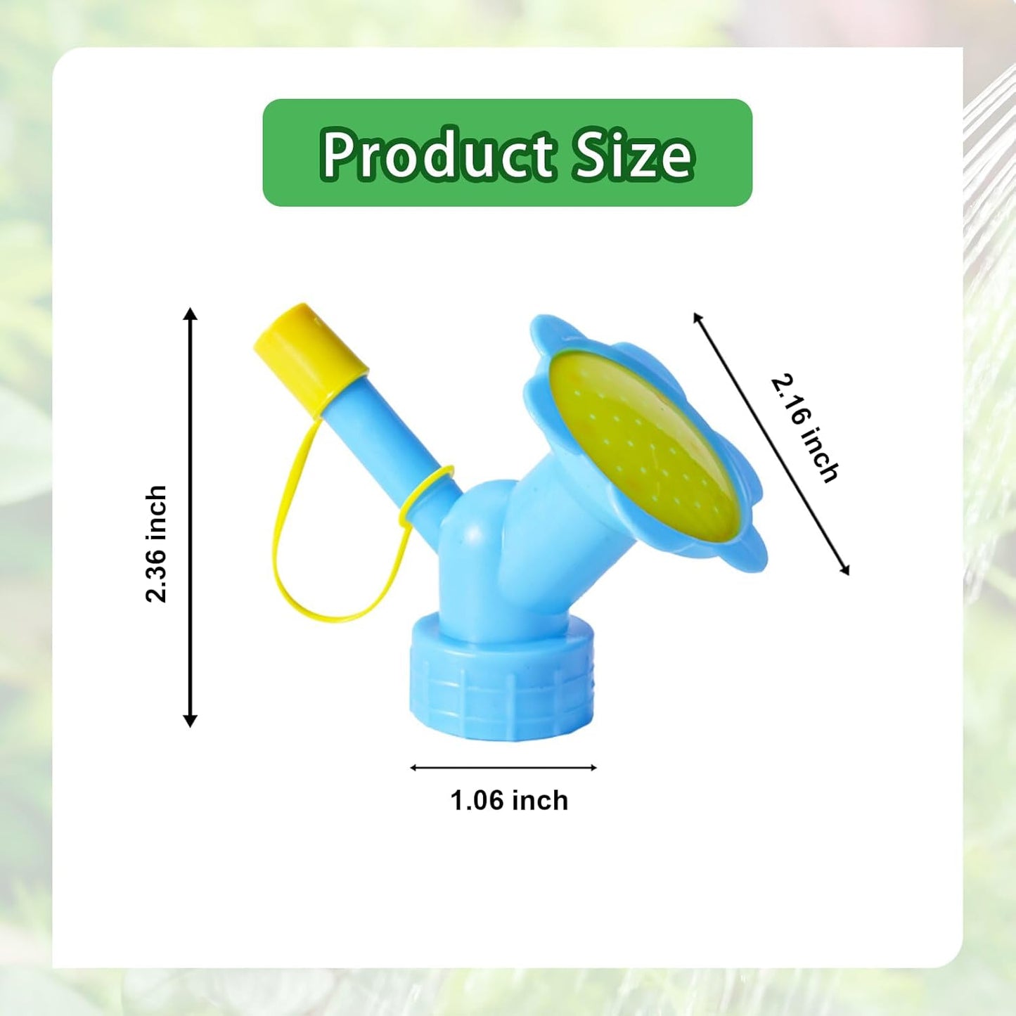 6PCS Watering Can Sprinkler Head Dual Head Bottle Cap Sprinkler Set - Plastic Watering Can Nozzle for Indoor Seedlings and Plants