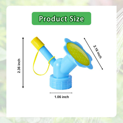 6PCS Watering Can Sprinkler Head Dual Head Bottle Cap Sprinkler Set - Plastic Watering Can Nozzle for Indoor Seedlings and Plants