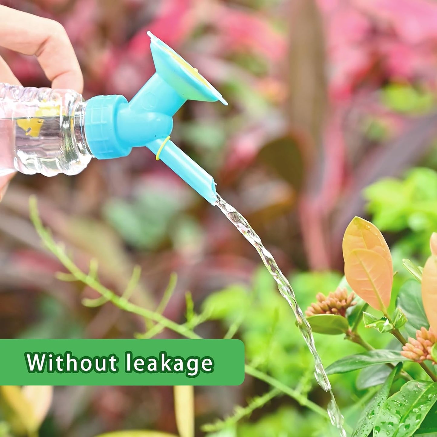 6PCS Watering Can Sprinkler Head Dual Head Bottle Cap Sprinkler Set - Plastic Watering Can Nozzle for Indoor Seedlings and Plants