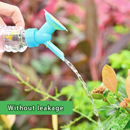 6PCS Watering Can Sprinkler Head Dual Head Bottle Cap Sprinkler Set - Plastic Watering Can Nozzle for Indoor Seedlings and Plants