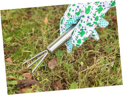 2pcs Garden Tool Set Gardening Succulent Garden Scoop Mini Spade Digging Landscaping Garden Weeding Tool Planting Tools Rake Handheld Transplant Shovel Garden Trowel Silver