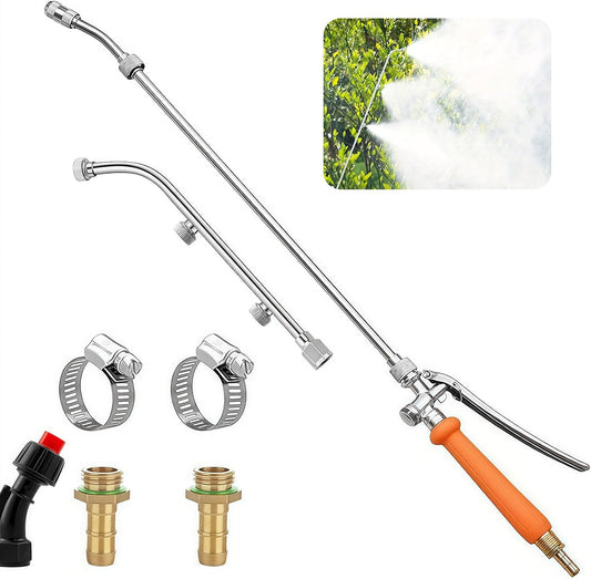 All Metal Sprayer Wand Replacement, Adjustable Garden Watering Wand, Stainless Steel Sprayer Nozzle, Pump Sprayer Wand for Gardening and Lawn Care
