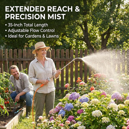 All Metal Sprayer Wand Replacement, Adjustable Garden Watering Wand, Stainless Steel Sprayer Nozzle, Pump Sprayer Wand for Gardening and Lawn Care