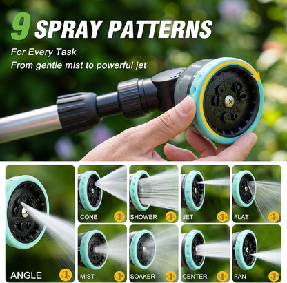 Telescoping Watering Wand with Thumb Control, 37-55 Inch Garden Hose Nozzle