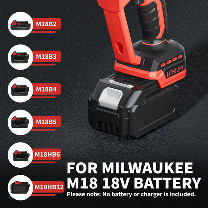 Hedge Trimmer for Milwaukee M18 18V Battery, Cordless 2 in 1 Grass Shear & Hedge Trimmer with Brushless Motor, Fitted Dual-Action Blades,Gardening Tool for Lawns, Hedges (Battery Not Included)