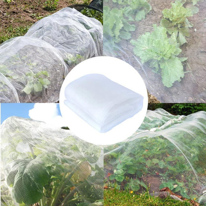 Garden Netting 6'x10' Insect Pest Barrier Bird Netting for Garden Protection,Row Cover Mesh Netting for Vegetables Fruit Trees and Plants,White - Colors B
