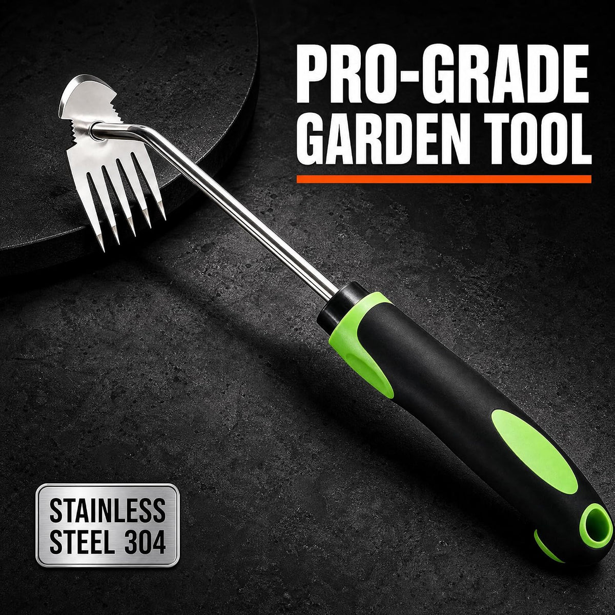 Weed Remover Tool, Hand Weeder Puller Tool, Portable Garden Weeder Tool for Vegetable Gardening Backyard Farm Planting & Uprooting Weeding Tool (Rubber Handle)